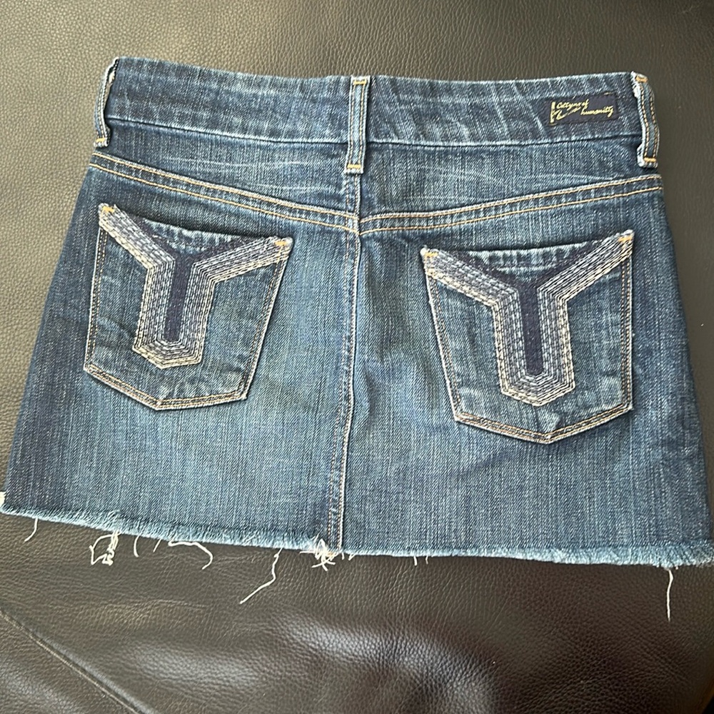 Citizens of Humanity distressed denim skirt